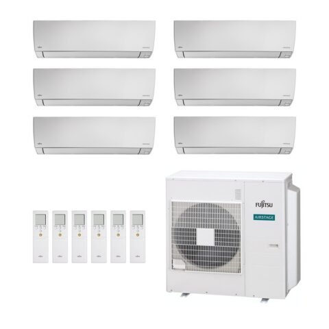 Ar-Condicionado Multi Split Inverter Fujitsu 45.000 Quente/Frio 220V – Conforto para 6 Ambientes