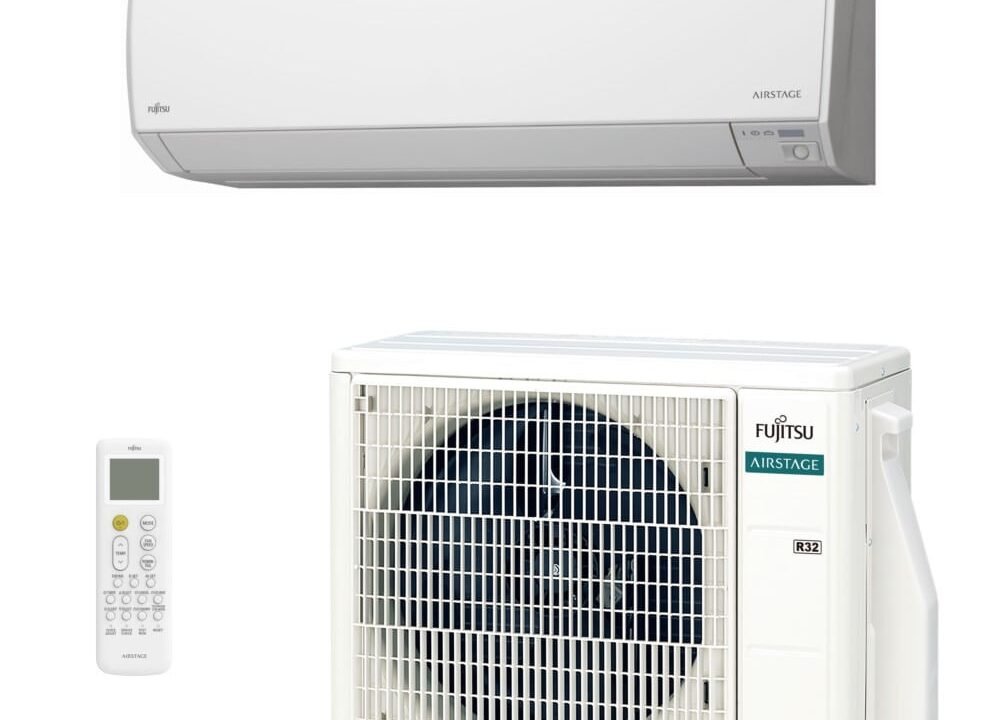 Ar-condicionado Split HW Inverter Fujitsu Airstage Premium 9.000 BTUs R-32 Quente/Frio 220V