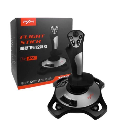 Controle Gamer Flight Stick PXN-2113PRO: Imersão e Precisão para Simuladores de Voo