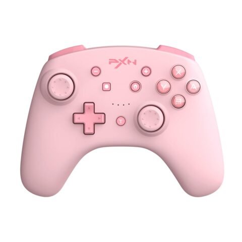 Controle Gamer Sem Fio PXN Joystick C Vibração Dupla – PXN-9607X-Rosa: Conforto e Precisão para Seu Nintendo Switch