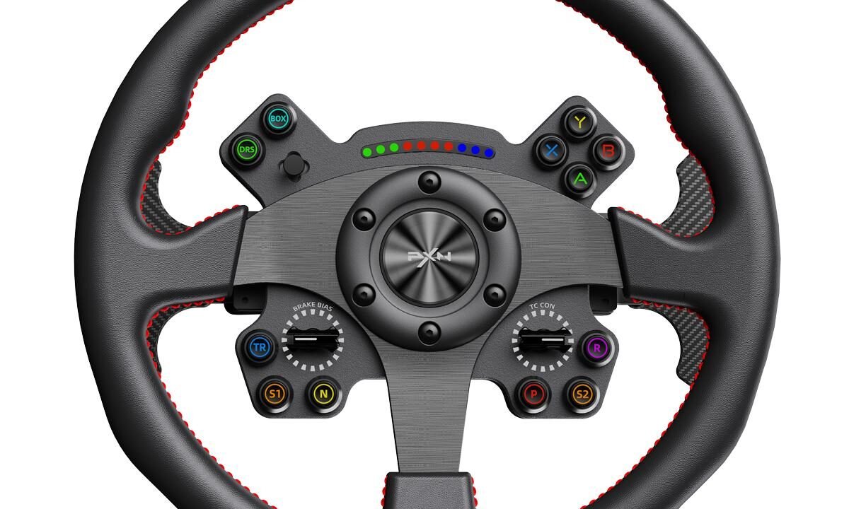 Volante Gamer PXN W CS R2 Com LEDs e Calibragem Rápida Racing