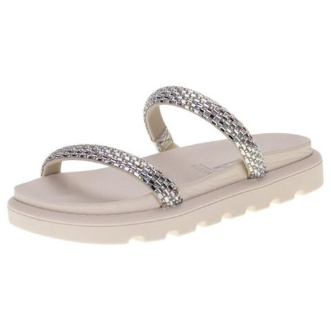 Tamanco Feminino Flat Vizzano 6459128 Marfim 34 – Elegância e Conforto para Seu Dia a Dia