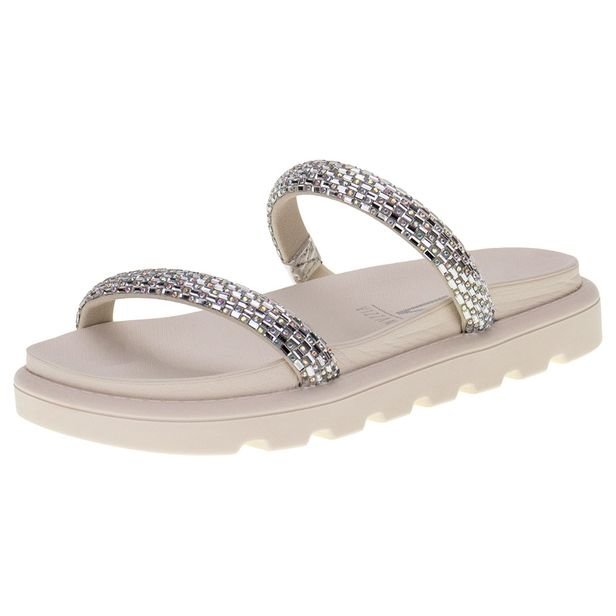 Tamanco Feminino Flat Vizzano 6459128 Marfim 34 – Elegância e Conforto para Seu Dia a Dia