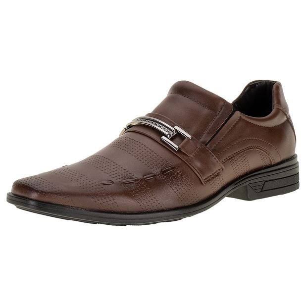 Sapato Masculino Social Bkarellus – 832 CAFÉ 39: Elegância e Conforto para o Dia a Dia