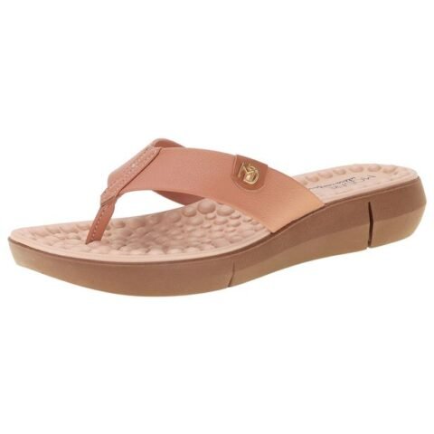 Sandália Feminina Salto Baixo Modare 7142106 Salmão – Conforto e Estilo