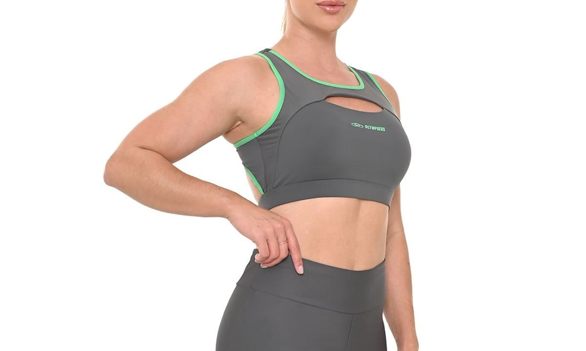 Top Flex Compression Olympikus Feminino GG Cinza: Conforto e Sustentação para Seus Treinos