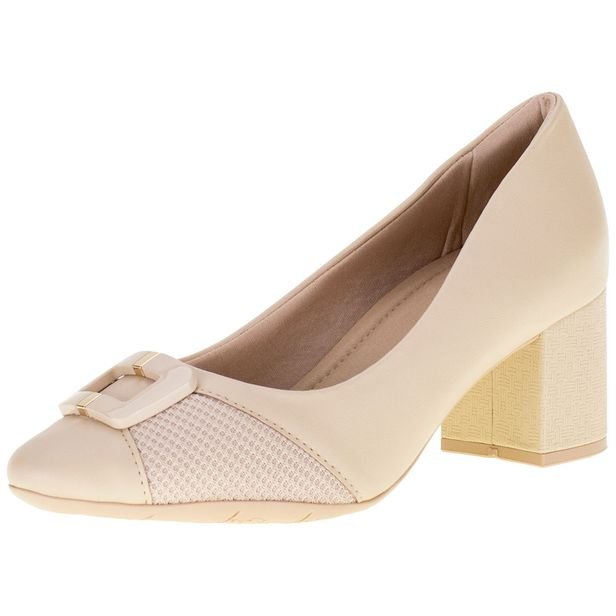 Sapato Feminino Salto Grosso ComfortFlex – Conforto e Estilo para Seu Dia a Dia
