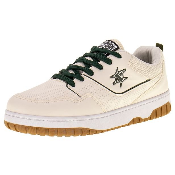Tênis Masculino Nesk – C5731 BEGE/VERDE 37: Conforto e Estilo para o Dia a Dia