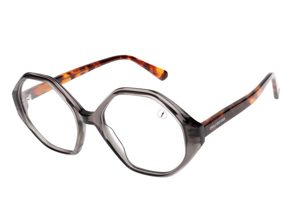 Armação Para Óculos de Grau Feminino Chilli Beans AC Hexagonal Preto – LV.AC.0973.0102