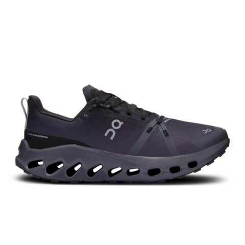 Tênis On Running Cloudsurfer Trail Waterproof Masculino Preto – Conforto e Proteção para Trilhas