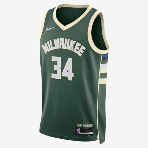 Regata Nike Milwaukee Bucks Icon Edition 2022/23 Masculina – Conforto e Estilo nas Quadras
