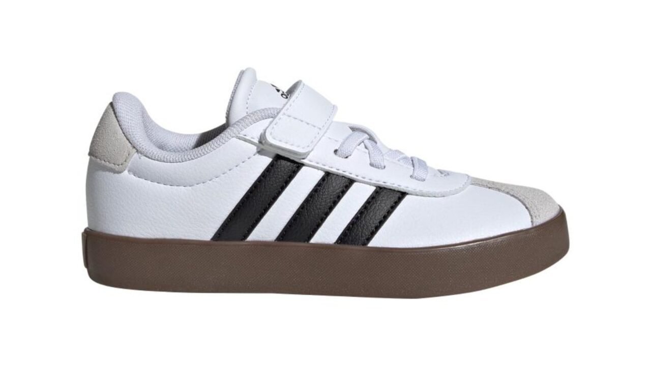 Tênis Infantil VL Court 3.0 Skateboarding adidas Sportswear Branco – Conforto e Estilo para Crianças Ativas