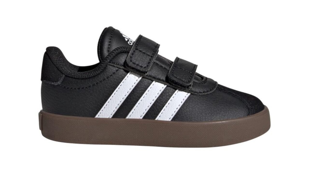 Tênis Infantil VL Court 3.0 Skateboarding adidas Sportswear Preto