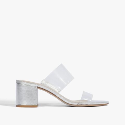 Tamanco Victorie Vinil Prata | Schutz: Estilo e Conforto para Seu Dia a Dia
