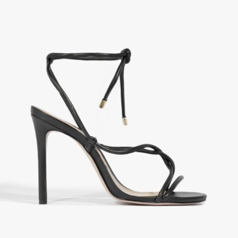 Sandália Salto Strings Twist Black | Schutz: Sofisticação e Personalidade