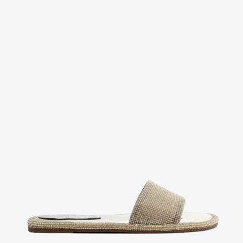 Sandália Slide Strass Prata Schutz: Estilo e Conforto para Seus Pés