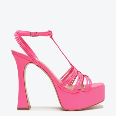 Sandália Plataforma Meia Pata Rosa | Schutz – Estilo e Conforto para Você