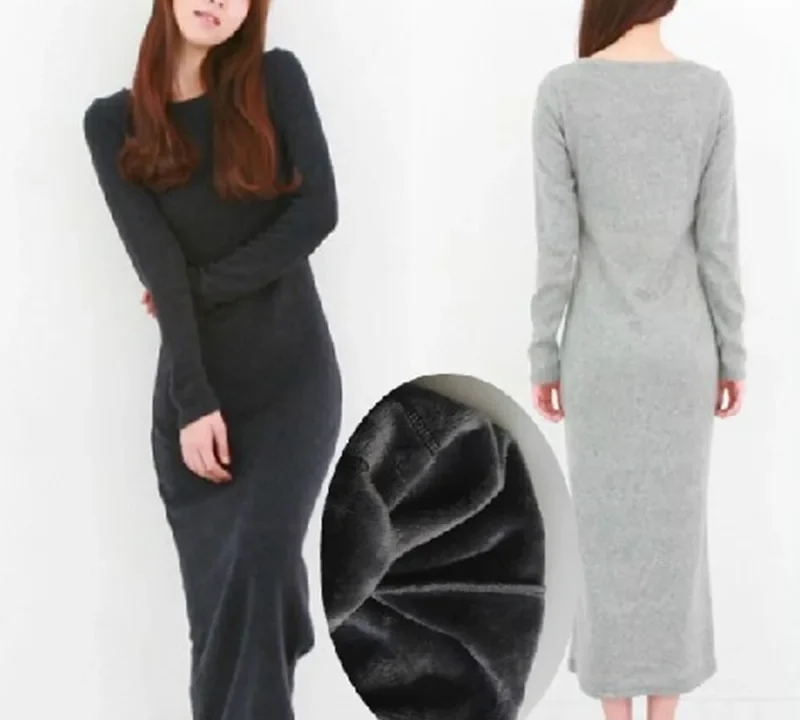 Vestido Maxi Térmico TIYIHAILEY: Conforto e Estilo para o Inverno