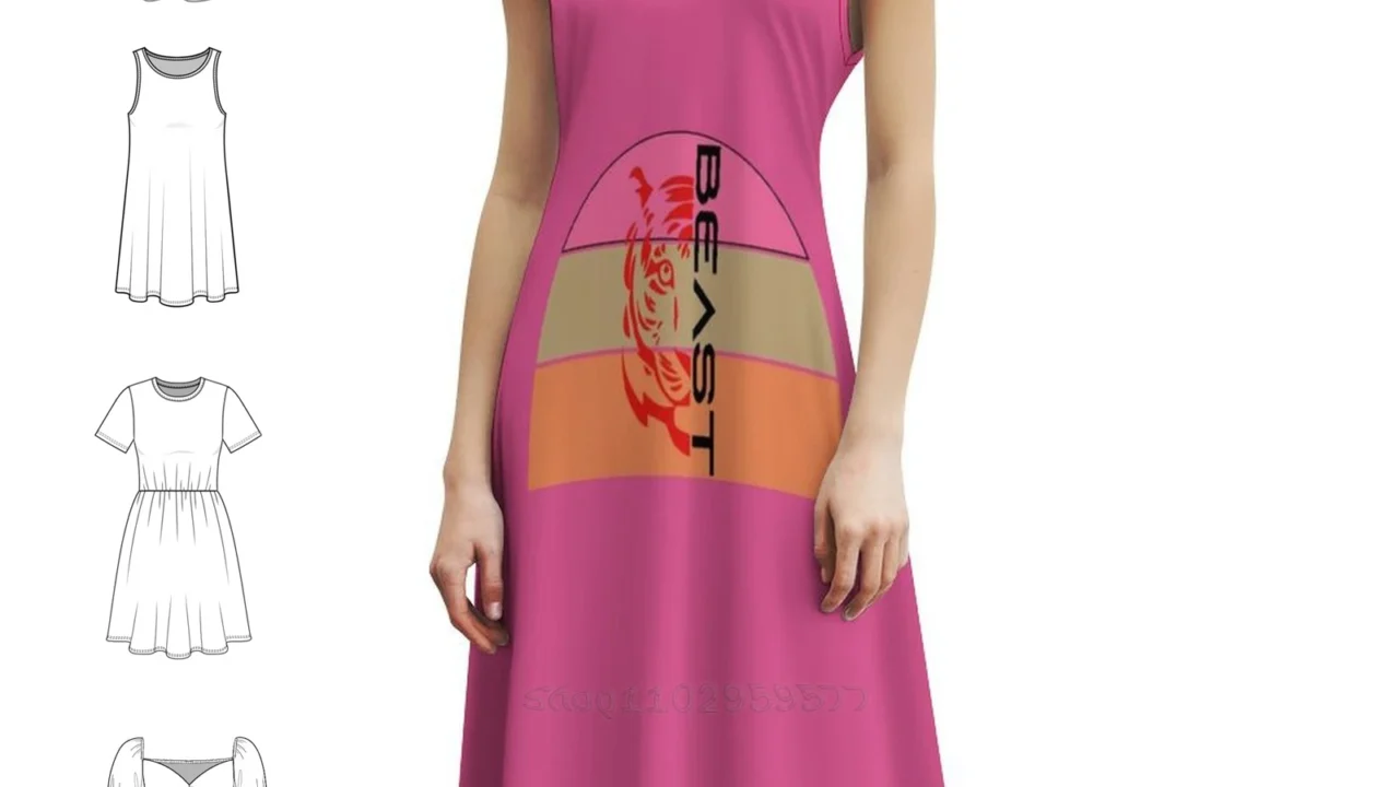 Logo Bestia Divertida: Mini Vestido Casual Feminino com Estilo Preppy