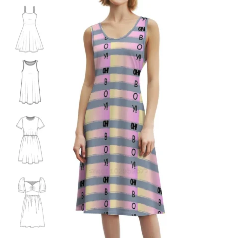 Oh!Boy! Skirt Korean Style Casual Dress para Mulheres – Estilo e Conforto com Desconto