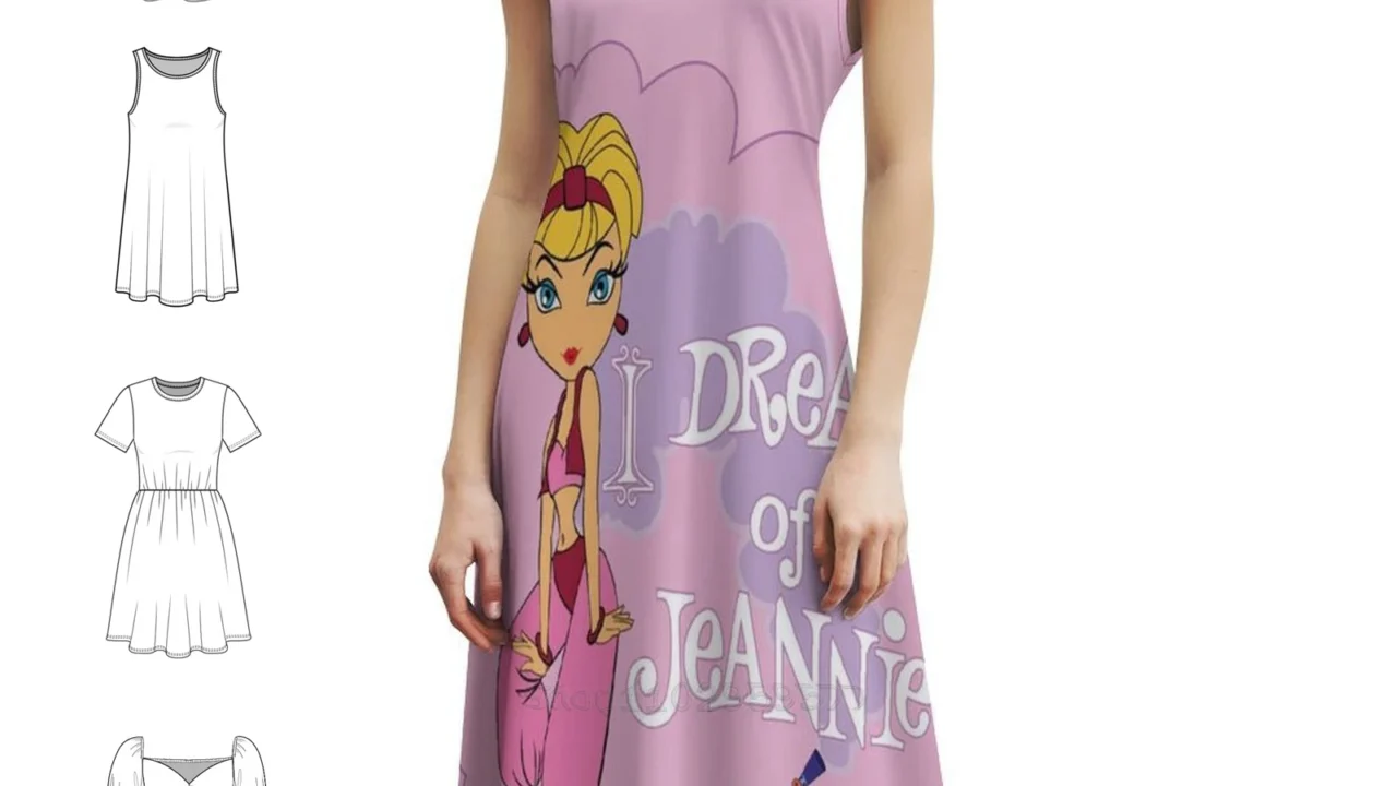Vestido Feminino I Dream Of Jeannie 4 – Estampa Trendy para Festa e Rua