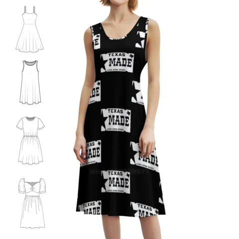 Vestido Boho Sem Manga Texas Made Lone Star – Estilo e Conforto para o Verão
