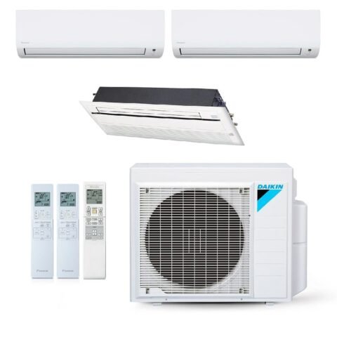 Ar-Condicionado Multi Split Inverter Daikin 24.000 BTUs para 3 Ambientes – Quente/Frio 220V