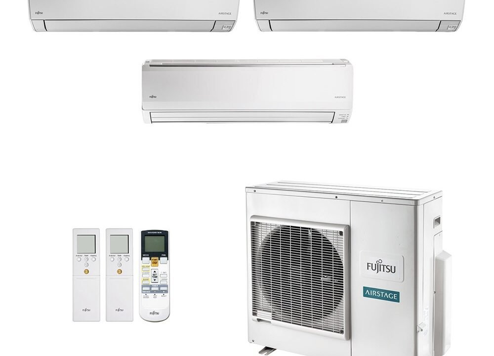 Ar-Condicionado Multi Split Inverter Fujitsu 35.000 BTUs – Conforto para 3 Ambientes