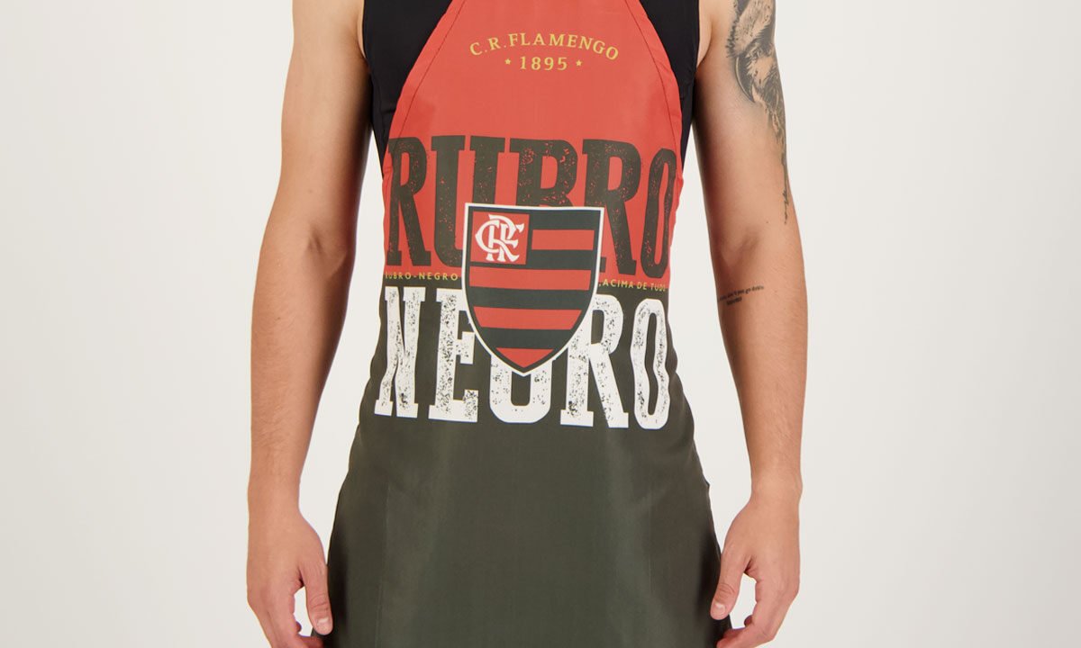 Avental Flamengo Rubro Negro Preto – Praticidade e Estilo para Torcer