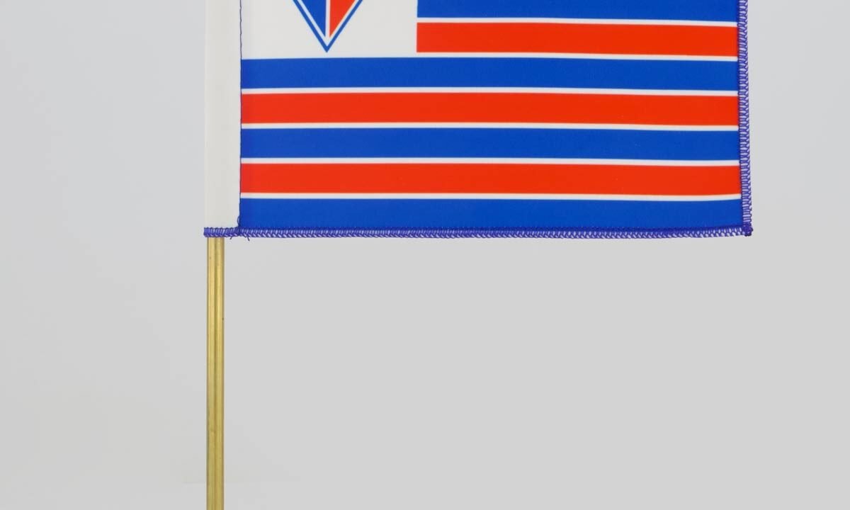 Bandeira de Mesa Fortaleza Tricolor – Mostre sua Paixão pelo Leão do Pici