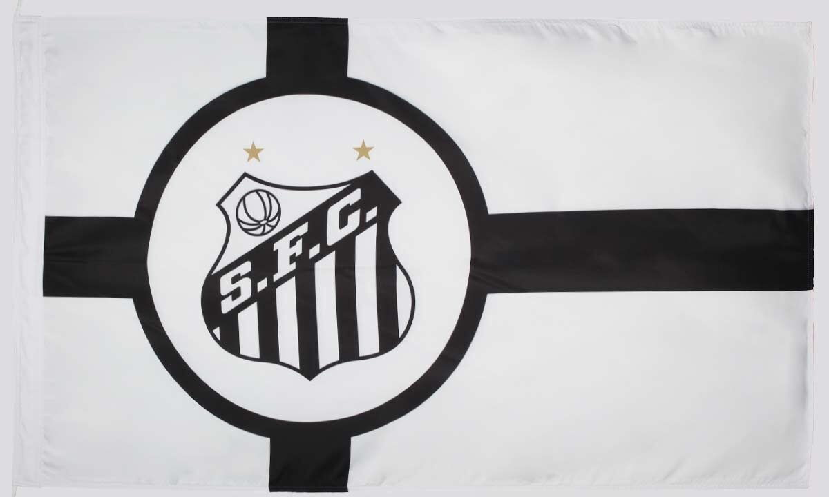 Bandeira Santos Dupla Face: Mostre Seu Amor Pelo Peixe com Qualidade