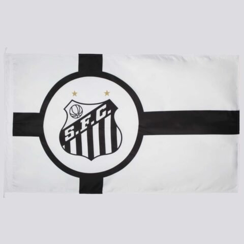 Bandeira Santos Dupla Face: Mostre Seu Amor Pelo Peixe com Qualidade