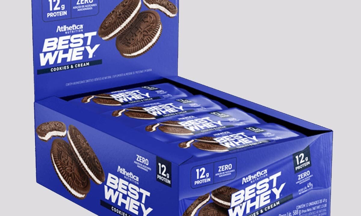 Barra de Proteína Atlhetica Best Whey I – 12 unidades: Nutrição Prática e Saborosa