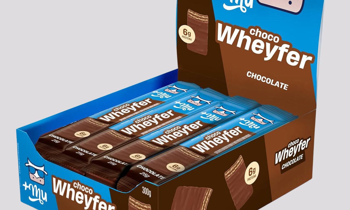 Barra de Proteína ChocoWheyfer +Mu – 12 unidades: Nutrição Prática e Saborosa