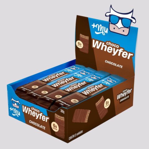 Barra de Proteína ChocoWheyfer +Mu – 12 unidades: Nutrição Prática e Saborosa