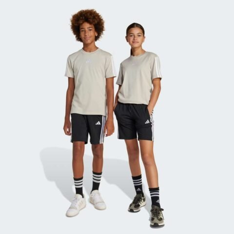 Bermuda Adidas 3 Stripes ESS Juvenil Preta – Conforto e Estilo para Crianças