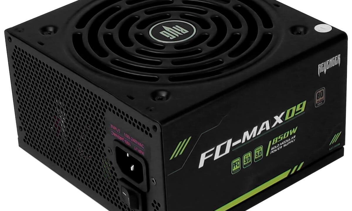 Fonte ATX Gamer 850W Modular 80 Plus Gold Revenger: Potência e Silêncio para Seu PC