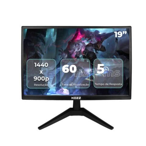 Monitor Gamer 19 Pol 60Hz 5ms HDMI VGA com Redução de Luz Azul – KZ-M1900