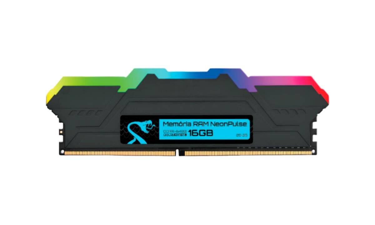 Memória RAM Gamer 16GB DDR5 Aitek 6400MHz RGB Alta Performance – DELTA-ME6416