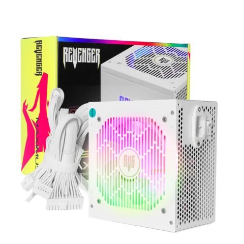 Fonte de Alimentação ATX Gamer 650W RGB 80 Plus Bronze Revenger Silenciosa FO-MAX05RGB