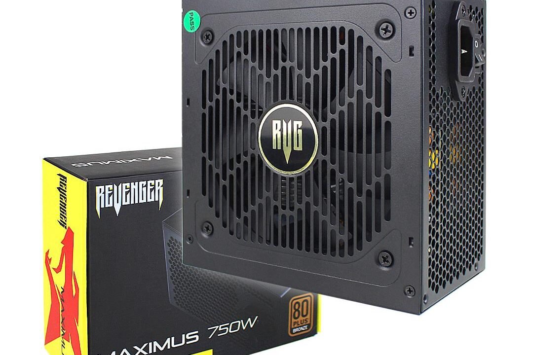 Fonte de Alimentação Gamer 750W Revenger ATX Ultra-Silenciosa 80 Plus Bronze FO-MAX03