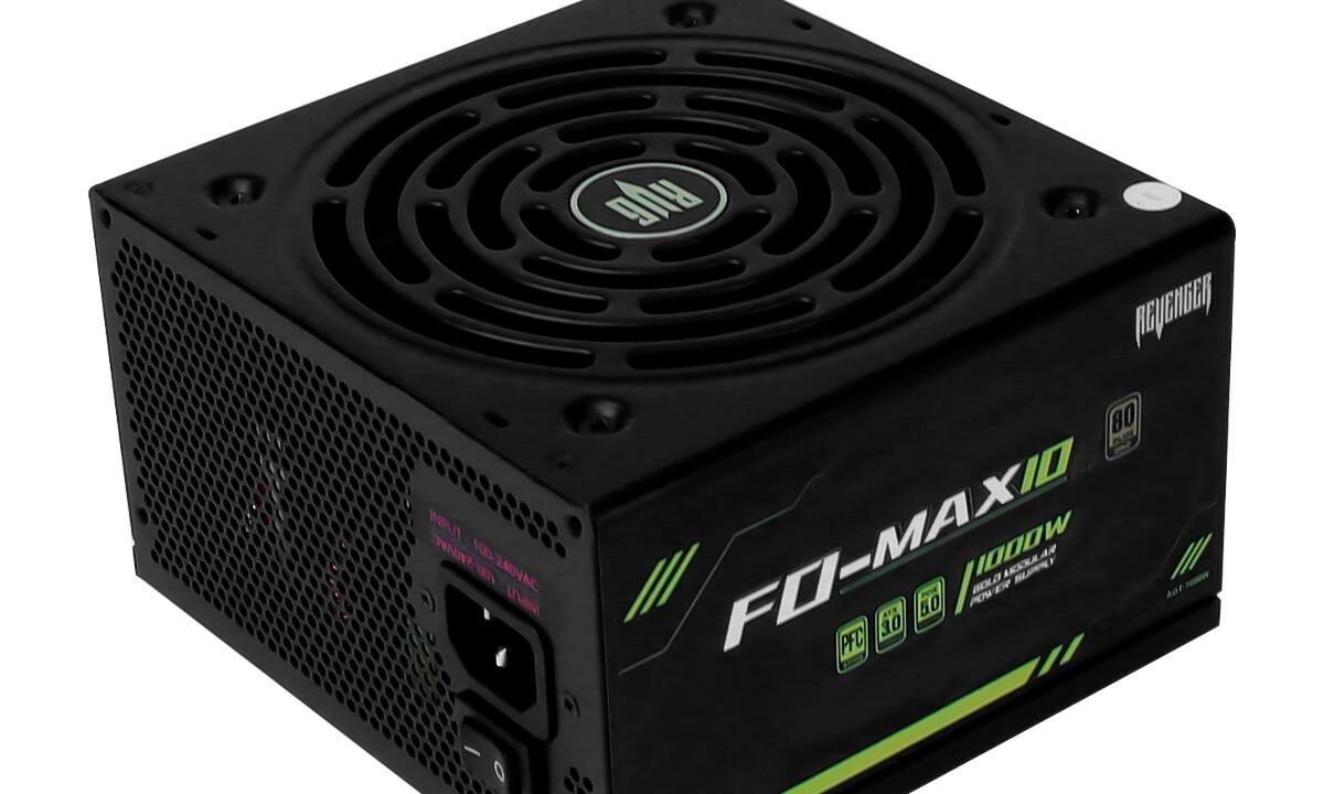 Fonte de Alimentação Gamer 1000W 80 Plus Gold Modular Revenger FO-MAX10