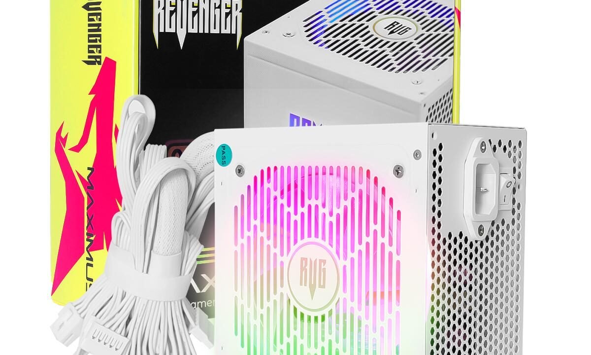 Fonte ATX Gamer 550W RGB 80 Plus Bronze Revenger – Potência e Estilo para seu PC