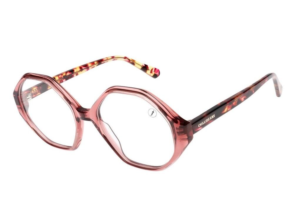 Armação Para Óculos de Grau Feminino Chilli Beans AC Hexagonal Rosê – Estilo e Conforto