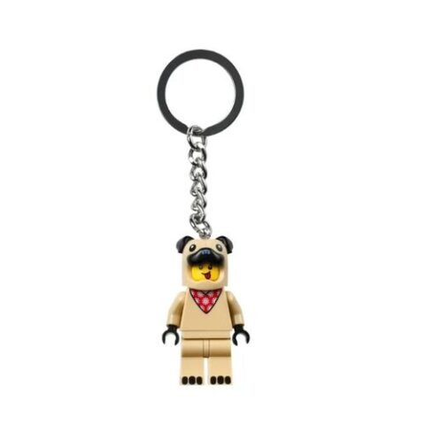 LEGO® Chaveiro – Buldog Francês: Praticidade e Diversão para Seu Dia a Dia