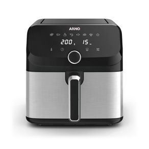 Fritadeira sem Óleo Airfryer Arno Mega 7,5L Digit Inox AFD7: Saúde e Praticidade na Cozinha
