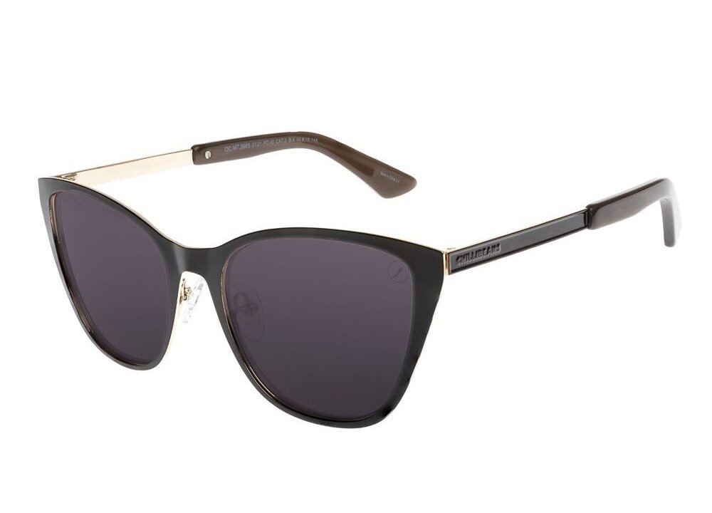 Óculos de Sol Feminino New Tech Gatinho Metal Preto – Elegância e Proteção Chilli Beans