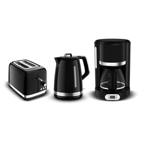 Kit Cafeteira, Chaleira e Torradeira Soleil Preta Arno: Praticidade e Estilo para sua Cozinha