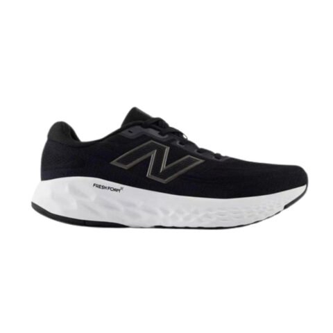 Tênis New Balance Evoz v4 Masculino Preto/Branco – Conforto e Estilo para Suas Corridas