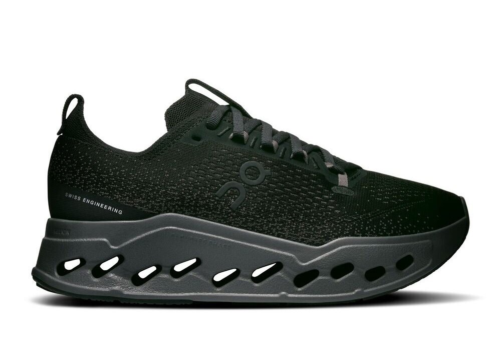Tênis On Running Cloudsurfer Max Feminino Preto – Amortecimento e Conforto para Corridas Longas